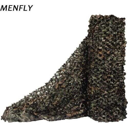 MENFLY 1.5m Wide 190T Polyester Stretch Yarn Anti Aerial Camouflage Net Single Layer Sunshelter Net Photography Bird Watching