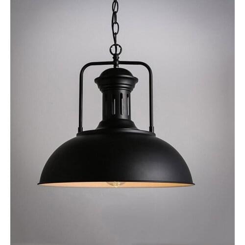 Industrial Single Head Pendant Lamp Droplight Vintage Iron Lamp Bedroom Dining Room Cafe Restaurant Aisle Loft Pendant Lights