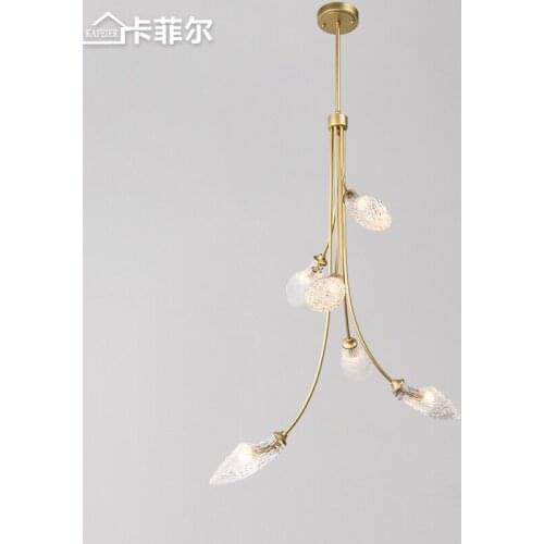Stair chandelier modern minimalist villa light luxury empty living room lamp loft apartment rotating duplex floor chandelier
