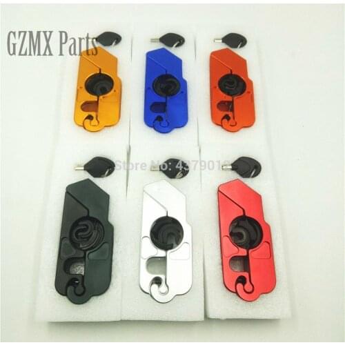 Universal CNC Motorcycle Dirtbike Brake Lever Locks Handlebar Grip Throttle Lock Anti Theft Fit Motocross Scooter ATV Offroad
