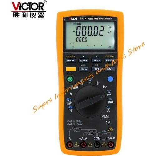 Victor VC98C + High-precision intelligent digital multimeter multifunctional multimeter with computer interface