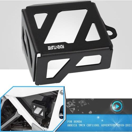 Motorcycle For HONDA Arrica Twin CRF1100L ADVENTURE 2019-2021 Rear Brake Pump Fluid Tank Oil Cup Reservoir Guard Cover Protector