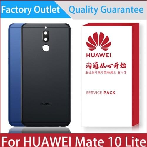 Back Cover For Huawei Mate 10 Lite Back Battery Cover Rear Housing Door Case Housing Panel With Camera Lens