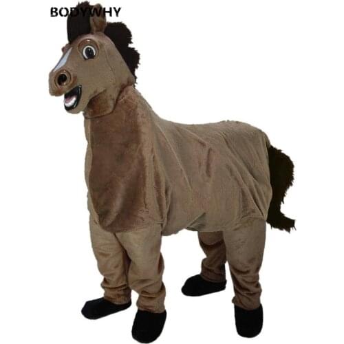 Horse Mascot Costume Cosplay Furry Suits Party Game Fursuit Cartoon Dress Outfits Carnival Halloween Xmas Easter Ad Clothes