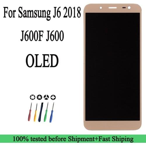 100% NEW 6.4" OLED LCD For samsung J6 2018 J600 J600F LCD Screen Display Wholesale Price with Touch Digitizer Assembly OLED