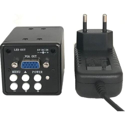 2.0MP HD 1/3 Inch Sensor C-mount Microscope Camera Magnifier VGA Outputs CMOS Chip For PCB Lab Industrial Repairing Kits