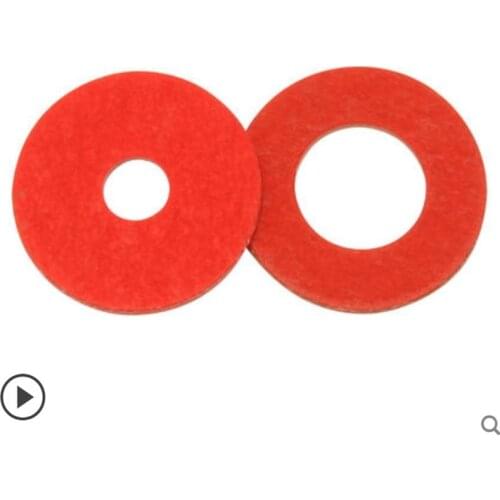 20/50/100pcs M2 M2.5 M3 M4 M5 M6 M8 M10 M12 Red Steel Paper Fiber Insulating Flat Washer Insulation Plain Gasket Ring Meson