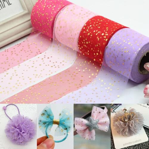 25yards/roll Soft Sequins Star Tulle Rolls Mariage Fabric Tulle Glitter Tulle DIY Craft Birthday Wedding Party Supplies 60mm