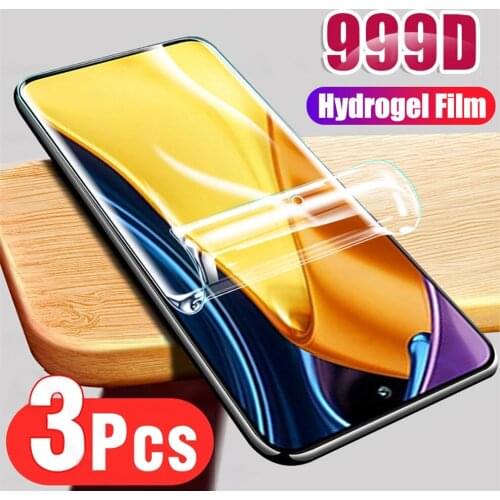 3 pcs hydrogel film for poco m3 pro 5g screen protector pocophone m3 soft glass poco x3 nfc hidrogel poco m3 xiaomi poco m 3 pro