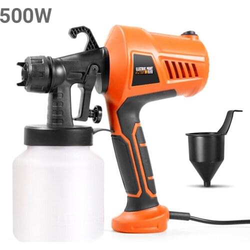 500W Paint Sprayer Portable Electric Sprayer Gun Detachable Airbrush Paint Spraying Tool with 800ml Capacity Spray Gun 110~230V