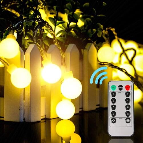 Ampoules Dexterieur A Chaine Legere,15M 100LED Avec Transformateur 31V, 8 Modes Guirlandes De Noel Pour Balcon Et Chambre