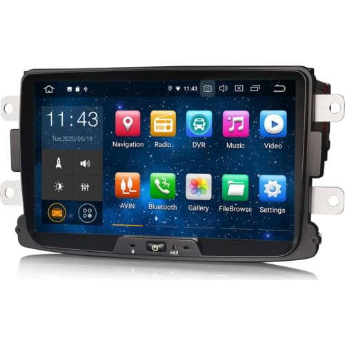 8" Android 10.0 OS Car Multimedia GPS Radio System for Dacia Lodgy 2012-2017 & Dacia Dokker 2012-2017 & Dacia Logan 2013-2017