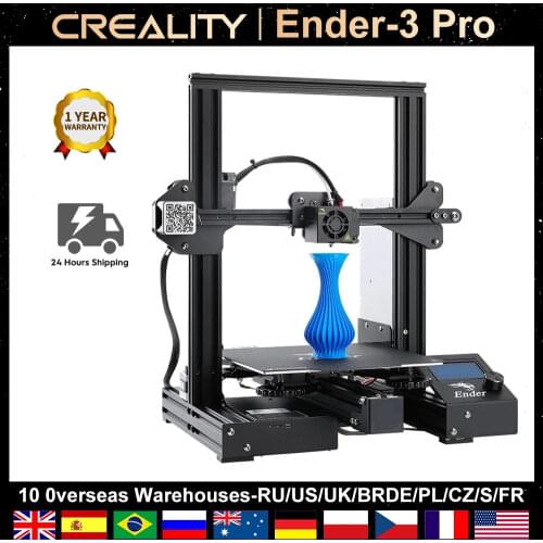 Creality Ender-3 Pro 3D Printer with Upgrade Removable Build Surface Plate Failure Printing Masks KIT Hotbed DIY Printers