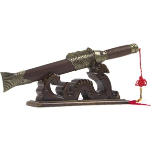 Wood Dragon Holder Stand Display Small Size For Short Katana Samurai Sword Tanto