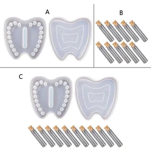 Baby Tooth Box Resin Mold Kids Tooth Fairy Keepsake Organizer Resin Mold Tools