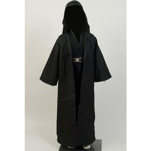 Anakin Skywalker Cosplay For Kids Star Cosplay Wars Robe Cloak Black Version Halloween Cosplay Costumes For Children Full Set