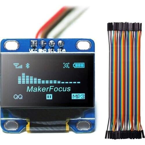 I2C OLED Display 0.96 Inch IIC Serial LCD LED Module SSD1306 128 64 for Arduino with 40 Pcs Dupont Wire