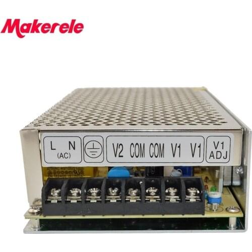 Customized model D-150F15 15V -15V volt 120w dual output switching power supply 5A 5A dual output type can be customized