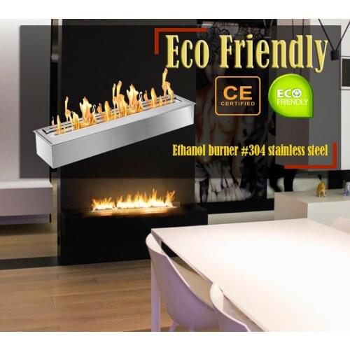 Inno living fire 48 inch indoor alcohol fireplace biofuel burner insert