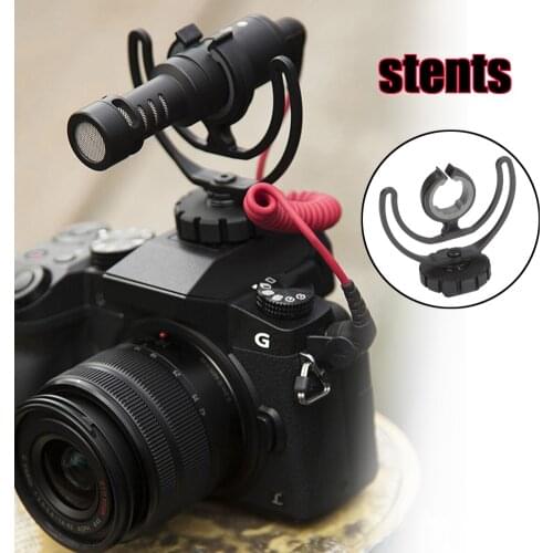 Camera Hot Shoe Shock Mount with Rycote Lyre Bracket for Rode VideoMicro VideoMic Me Microphone DQ-Drop
