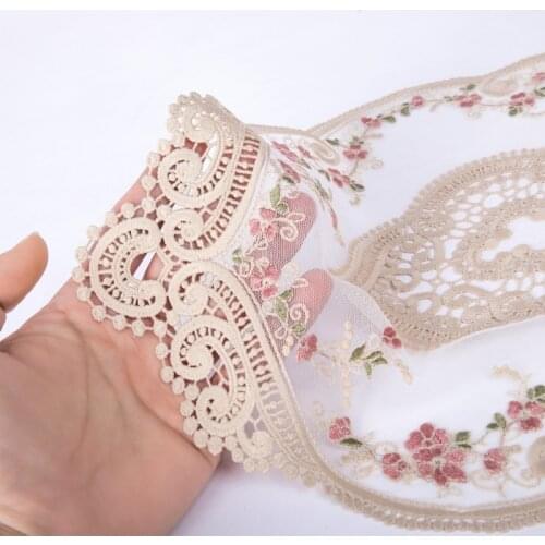 Lace Fabric Anti-scald Placemat Insulation Plate Mat for Dining Table 2Color Embroidery Craft European Style Coaster 1Pcs