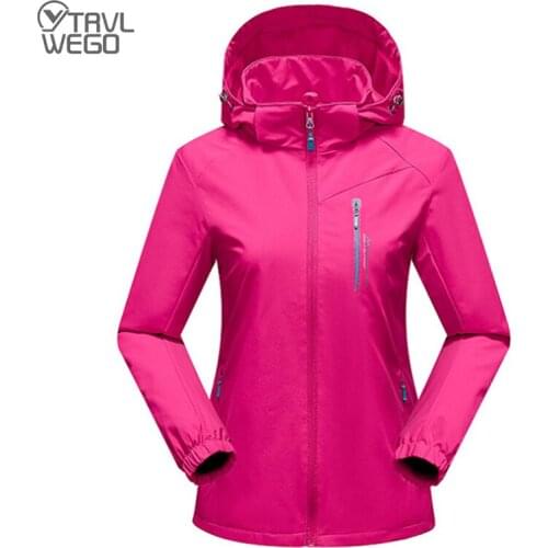 TRVLWEGO Camping Jacket Men Women Autumn Waterproof Fleece Thermal Coat For Outdoor Trekking Hiking Mountain Plus Size 7XL