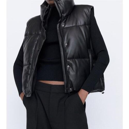 Jacket Vest Women Black Parka Coat Womens Waistcoat Sleeveless Adjustable Hem Women Winter Jackets Coat Outerwear Female Tops