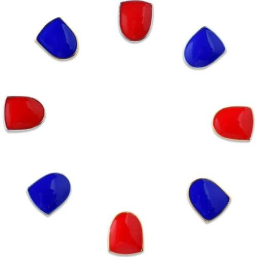 Copper Milticolour Colorful Teeth Grillz Single Bottom Tooth Grills Dental Mouth Punk Hip-hop Cool Men US Rapper Tooth Jewelry