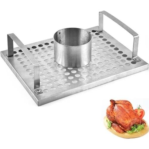 Stainless Steel Beer Can Chicken Holder Roaster Grill Rack Barbecue Grill Basket Turkey Roasting Rack for Grill Smoker