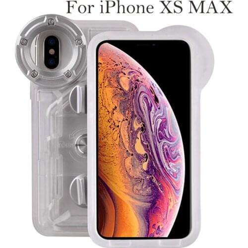 Underwater Phone housing For iPhone XR XS MAX 6plus 7plus 8plus 60M Waterproof Phone Case Protective Cover For Swimming Diving