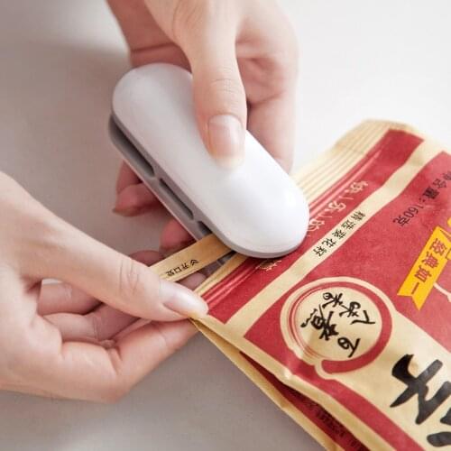 Portable Mini Heat Sealer Food Plastic Bag Sealing Machine Household Snack Hand Pressing Bag Sealing Machine Kitchen Storage Bag