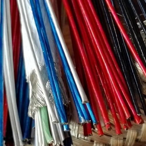 Silver plated eraphone wire OD:0.52mm 50pcs*1.5m