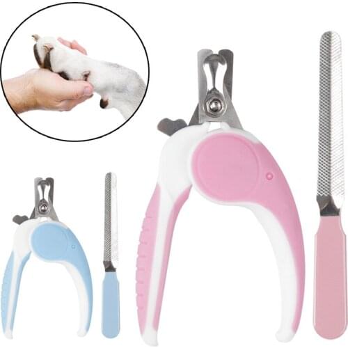 Professional Dog Cat Nail Claw Clipper File Cutter Stainless Steel Clippers Claw Nail Scissors With Lock Pets Grooming Supplies