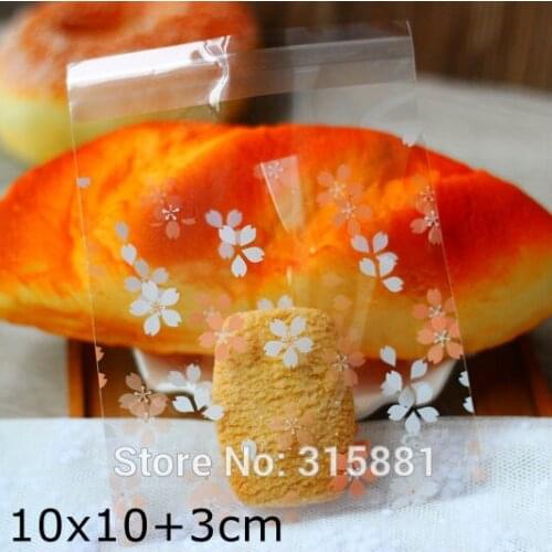 Pink and white flowers Self Sealing Wrapping Bags,Cookies,Snacks,Party, Favor, Gift,Wedding Plastic Bag 300pcs/lot