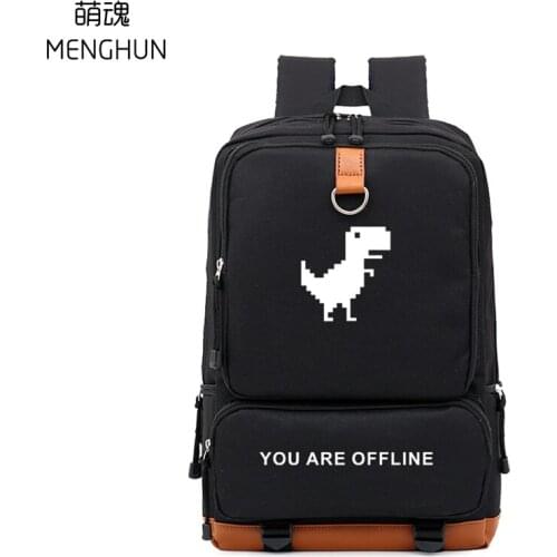 Dino game concept backpack high capacity Big Backpack Game Fans bags