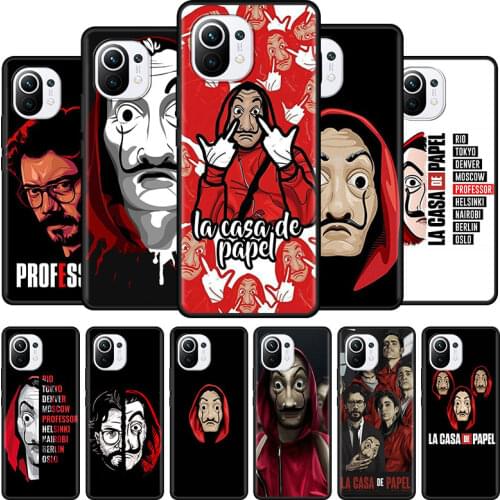 Money Heist House La Casa De Papel Silicone Phone Case For Xiaomi Mi 11 Ultra 11X Pro 11i 10S Note 10 10T Lite 5G 9T Cover Shell