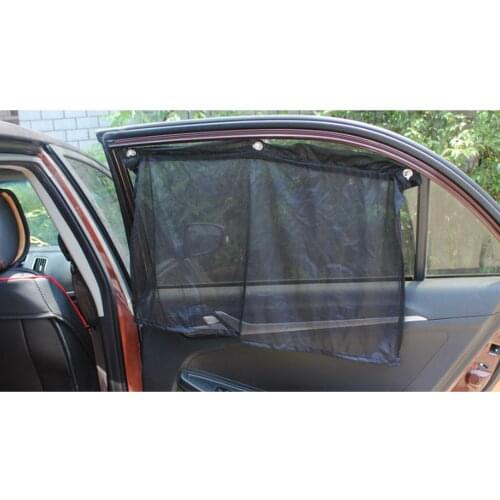 2PCS Car Curtain Side Window Shield Curtains with Sun Protection Windshield Front Interior Rear Auto Sunshade Covers Accessories