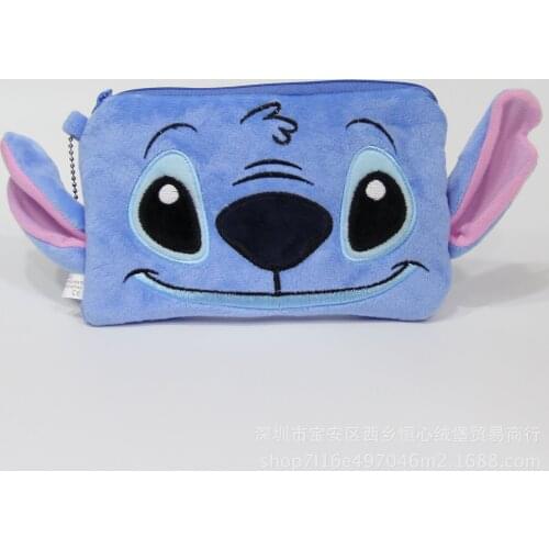 Disney Stitch Plush Doll Coin Purse Three-eyed Aberdeen Plush Stitch Stitch Mobile Phone Storage bag Handbag Birthday Gifts
