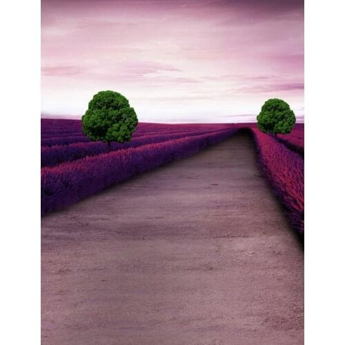 TR wedding photographic backgrounds green trees sky purple lavender fields newborns baby vinyl backdrops custom interesting wood