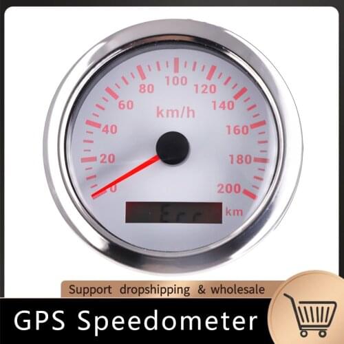 Universal GPS Speedometer 200km/h Boat Speed With Red Backlight GPS Antenna Fit For Truck SUV Motor Auto 12V 24V