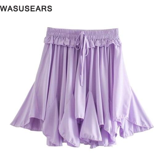 Wasusears Women's Pleated Skirts