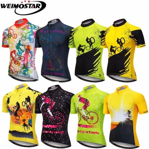 WEIMOSTAR Cycling Jersey Men Shirt Tops Summer MTB Pro Bike Jersey Ropa Ciclismo bicycle riding outdoor sports Clothing Jersey