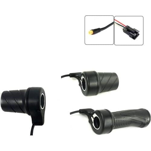 WuXing Half Twist Throttle 20X Right 76X Left 3 Pin Waterproof Pulg Ebike Half Twist Whole Thumb Throttle for Electric Bicycle