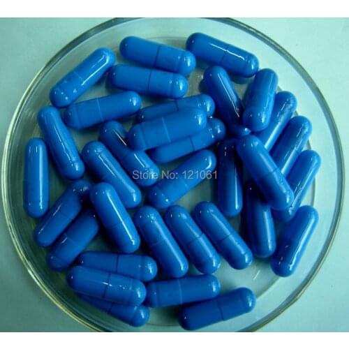 0# 100pcs! Blue-Blue colored empty capsule,hard gelatin empty capsule(joined or seperated capsules size 0)