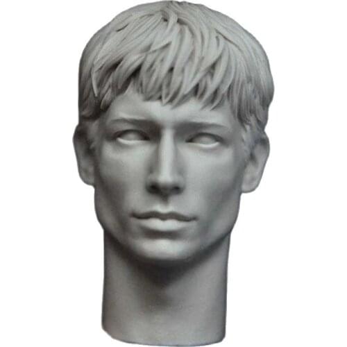 1/6 Male Barry Ezra Miller Uncolored Prototype Head Sculpture Fit for 12'' Action Figure Body