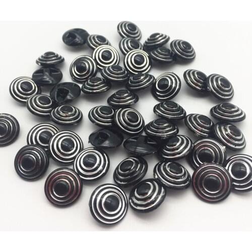 100pcs 13mm Black/Clear/Gold Burble Round Resin Doll Eyes Buttons Sewing Dress Shirt Accessories For Scrapbooking Embellishments