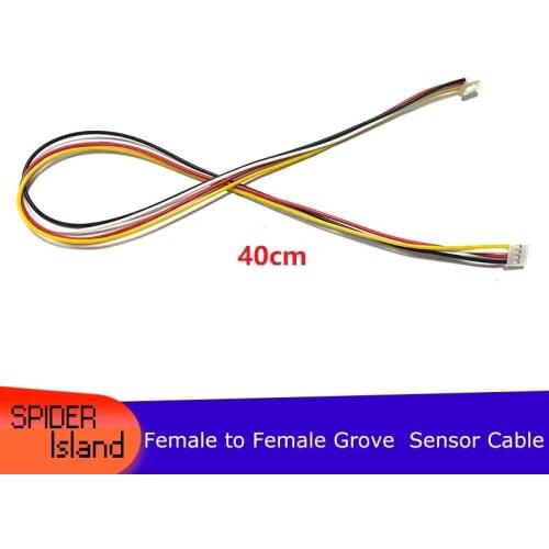 100pcs/lot Grove Cable 4pin 4P Female to Female 40CM cable Buckled Cable 40CM Crowtail Compatible Cable Sensor Cable