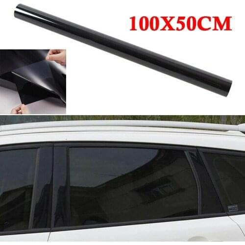 100x50cm Solar Film Glass Sticker Sun Shade Film Car Window Foils For Car UV Protector Foils Sticker 1* Sticker+1*Scraper