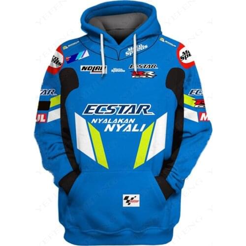 2019 Motorcycle Hoodies Sweatshirt For SUZUKI Motorbike Clothing Racing Team Sport Jacket