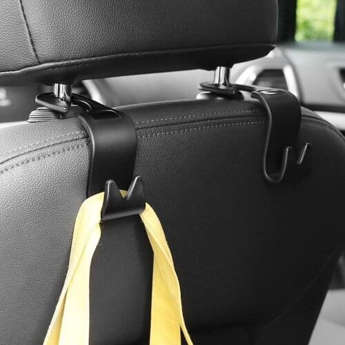 4PCS Car Seat Back Hooks Multi-Purpose Auto Vehicle Headrest Hanger Holder Rear Seat Hidden Shelves Hooks